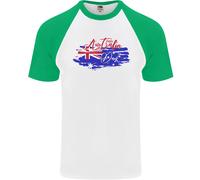 Happy Australia National Giorno Bandiera Uomo S/S Baseball T-Shirt