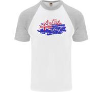 Happy Australia National Giorno Bandiera Uomo S/S Baseball T-Shirt