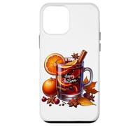 Happy Autumn Tea Graphic For Women And Kids Cute Fall Custodia per iPhone 12 mini
