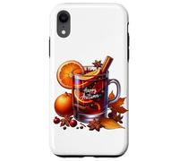 Happy Autumn Tea Graphic For Women And Kids Cute Fall Custodia per iPhone XR