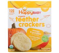 Happy Baby Food Crackers Per Teething Con Mango E Zucca 1.7 Oz (Confezione Da 6)