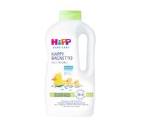 HiPP Baby Care - Happy Bagnetto HiPP, Bagnoschiuma Bambini, Formato Famiglia, per Pelli Sensibili, pH Neutro, con Estratto Naturale di Mandorle Bio, 1 Flacone da 1000 ml, Bagnetto Neonato