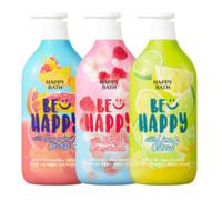 HAPPY BATH Be Happy 3EA Body Wash 900 ml Citrus&Lime Berry&Cherry Blossom Orange