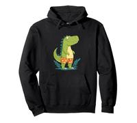 Happy Beautiful Dinosaur Graphic in Shorts per Dinosauri Felpa con Cappuccio