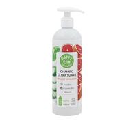 HAPPY BIO COSTMETICS - Shampoo naturale extra morbido glitter e vitalità con pompelmo e aloe vera bio, 450 ml