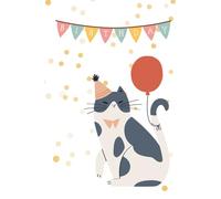 Happy Birthday 3 Cat Notebook