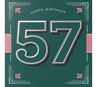 Happy Birthday 57: A Personal Birthday Book - Humorous Quotes and Inspiring Ideas for the New Year of Life