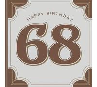 Happy Birthday 68: A Personal Birthday Book - Humorous Quotes and Inspiring Ideas for the New Year of Life