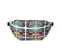 Happy Birthday Beautiful Prints Marsupio da corsa regolabile borsa a tracolla leggera e confortevole adatta per fitness jogging viaggi