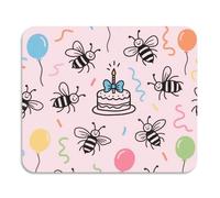 Happy Birthday Bee - Tappetino per asciugare i piatti, ad asciugatura rapida, assorbente, in terra di diatomee, 60 x 50 cm, colore: rosa