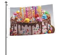 Happy Birthday Bella bandiera 0,6 x 0,9 m stampa su entrambi i lati bandiere da giardino bandiera da cortile per esterni bandiere regalo banner con occhielli sfondo fotografico per interni ed esterni