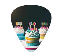 Happy Birthday Cakes Print Organizer Storage Box Spessore diverso Plettri per chitarra acustica