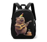 Happy Birthday Capybara Casual Daypack Divertente Quotidiano Zaini Da Viaggio Borsa a Tracolla per Donne Uomini