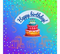 Happy birthday!: cheerful fun book for children for a birthday