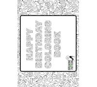 Happy Birthday Coloring Book for Kids: Simple & Joyful Celebration Designs: Celebrate with 50 Fun Cakes, Balloons, and Presents - 100 Pages of ... Bleed-Through - The Ultimate Birthday G
