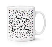 Happy Birthday Coriandoli 284ml Tazza - Divertente 18th 21st 30th 40th 50th 60th