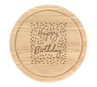 Happy Birthday Coriandoli Rotondo Tagliare Formaggio Tavola Funny 18th 21st 30th