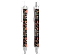 Happy Birthday Dad - Penna a sfera con stampa divertente, retrattile, fusto rotondo, punta fine, 0,5 mm, 2 pezzi come da foto 1