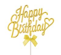 Happy Birthday Decorazioni Torta, Cake Topper Compleanno, Buon Compleanno Toppers per Torta per Feste Di Bambini e Adulti