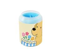 Happy Birthday Dog Yellow Portable Paw Cleaning Cup Silicone Brush Soft Pet Bathing Brush per cani e gatti di piccola taglia media