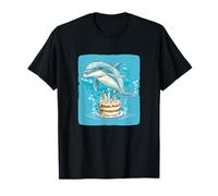 Happy Birthday Dolphin Costume per un giorno pieno di gioia Maglietta