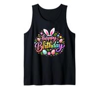 Happy Birthday Easter Bunny Ears Uova Ragazze Bambini Bambino Canotta