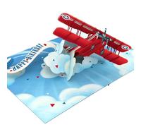 Happy Birthday Flugzeug Pop-Up Karte