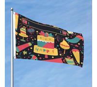 Happy Birthday Immagini Bandiera 2x3 Ft Double Sided No Fade Welcome Garden Flag Yard Flag Con Ottone Outdoor Banner Decor Per Cortile Portico Prato Decor