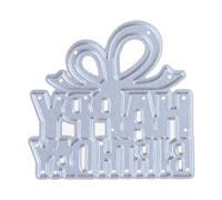 Happy Birthday Lettere Fustelle in Metallo Modello di Goffratura per Scrapbooking Ornamenti Fustelle in Metallo per Compleanno Artigianato Scrapbooking Diario Carta