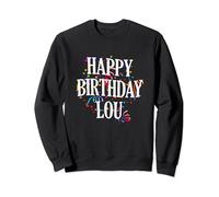 Happy Birthday Lou First Name Girls Colorful Bday Felpa