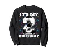 Happy Birthday Soccer Squad - Maglietta per Il Secondo Compleanno Felpa