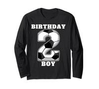 Happy Birthday Soccer Squad - Maglietta per Il Secondo Compleanno Maglia a Manica