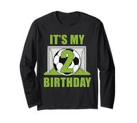 Happy Birthday Soccer Squad - Maglietta per il secondo compleanno Maglia a Manica