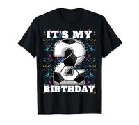 Happy Birthday Soccer Squad - Maglietta per Il Secondo Compleanno Maglietta