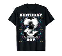 Happy Birthday Soccer Squad - Maglietta per Il Secondo Compleanno Maglietta