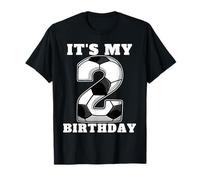 Happy Birthday Soccer Squad - Maglietta per il secondo compleanno Maglietta