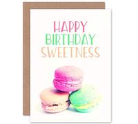 Happy Birthday Sweetness Cake Blank Greeting Card Contento