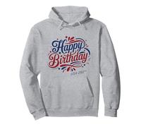 Happy Birthday USA 250th - America's Anniversary 2026 Felpa con Cappuccio