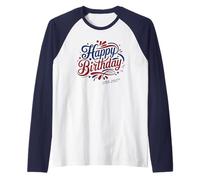 Happy Birthday USA 250th - America's Anniversary 2026 Maglia con Maniche Raglan