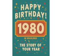 Happy Bithday! 1980: A Year in Headlines - Nostalgic 1980 History Book with Authentic News and Memories - Perfect Birthday or Anniversary Gift