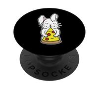 Happy Bunny Abbracciare Pizza Slice PopSockets PopGrip Adesivo