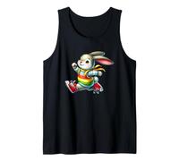 Happy Bunny Jump Day Rainbow Adventure Canotta