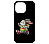 Happy Bunny Jump Day Rainbow Adventure Custodia per iPhone 14 Pro Max