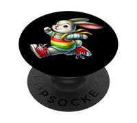 Happy Bunny Jump Day Rainbow Adventure PopSockets PopGrip Adesivo