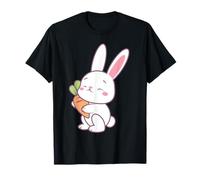 Happy Bunny With Carrot - Maglietta unisex unisex Maglietta