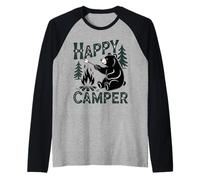 Happy Camber Bear Maglia con Maniche Raglan