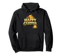 Happy Camper Camping Queen Divertente Camicia da Campeggio Felpa con Cappuccio
