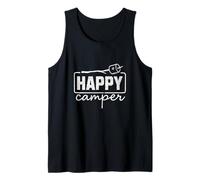 Happy Camper Marshmallow Divertente Escursionismo Campeggio Uomini Donne Bambini Canotta
