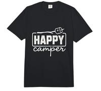 Happy Camper Marshmallow Divertente Escursionismo Campeggio Uomini Donne Bambini Comfort Colors Adult Heavyweight T-Shirt