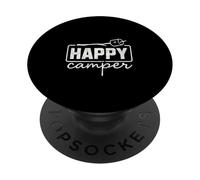 Happy Camper Marshmallow Divertente Escursionismo Campeggio Uomini Donne Bambini PopSockets PopGrip Adesivo